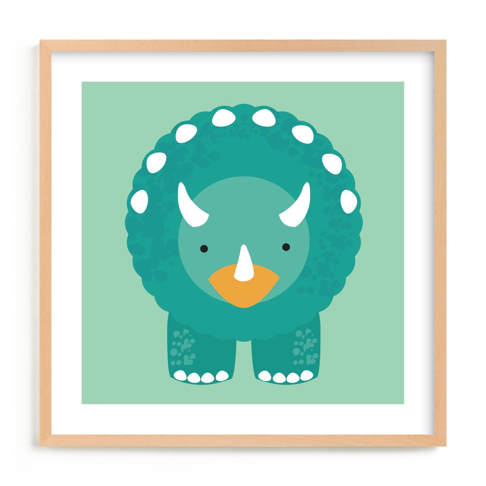 "Lil Dinosaur 1" - Limited Edition Art Print by Itsy Belle Studio in beautiful frame options and a variety of sizes.