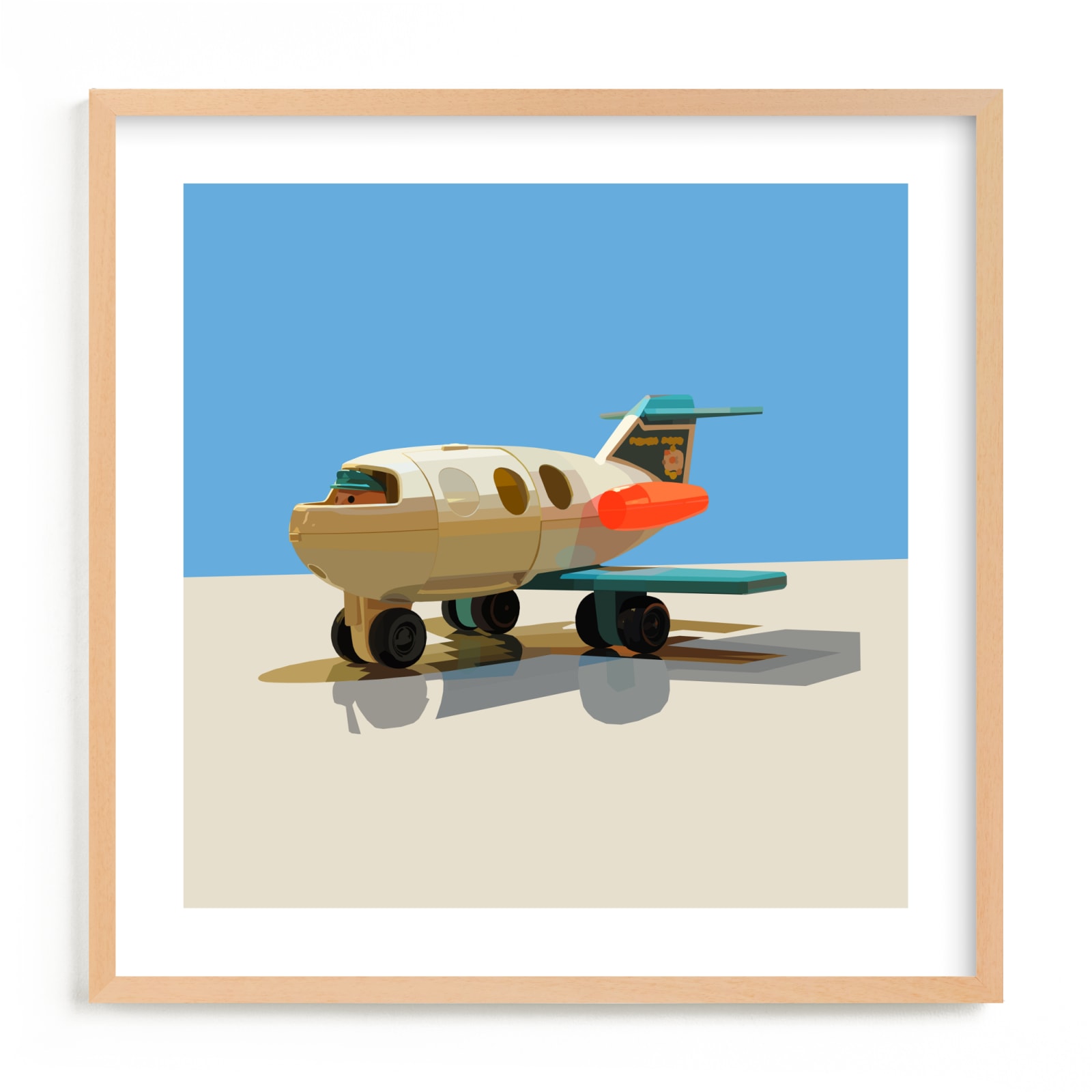 "Toy Jet" - Limited Edition Art Print by John Andrew Ward in beautiful frame options and a variety of sizes.