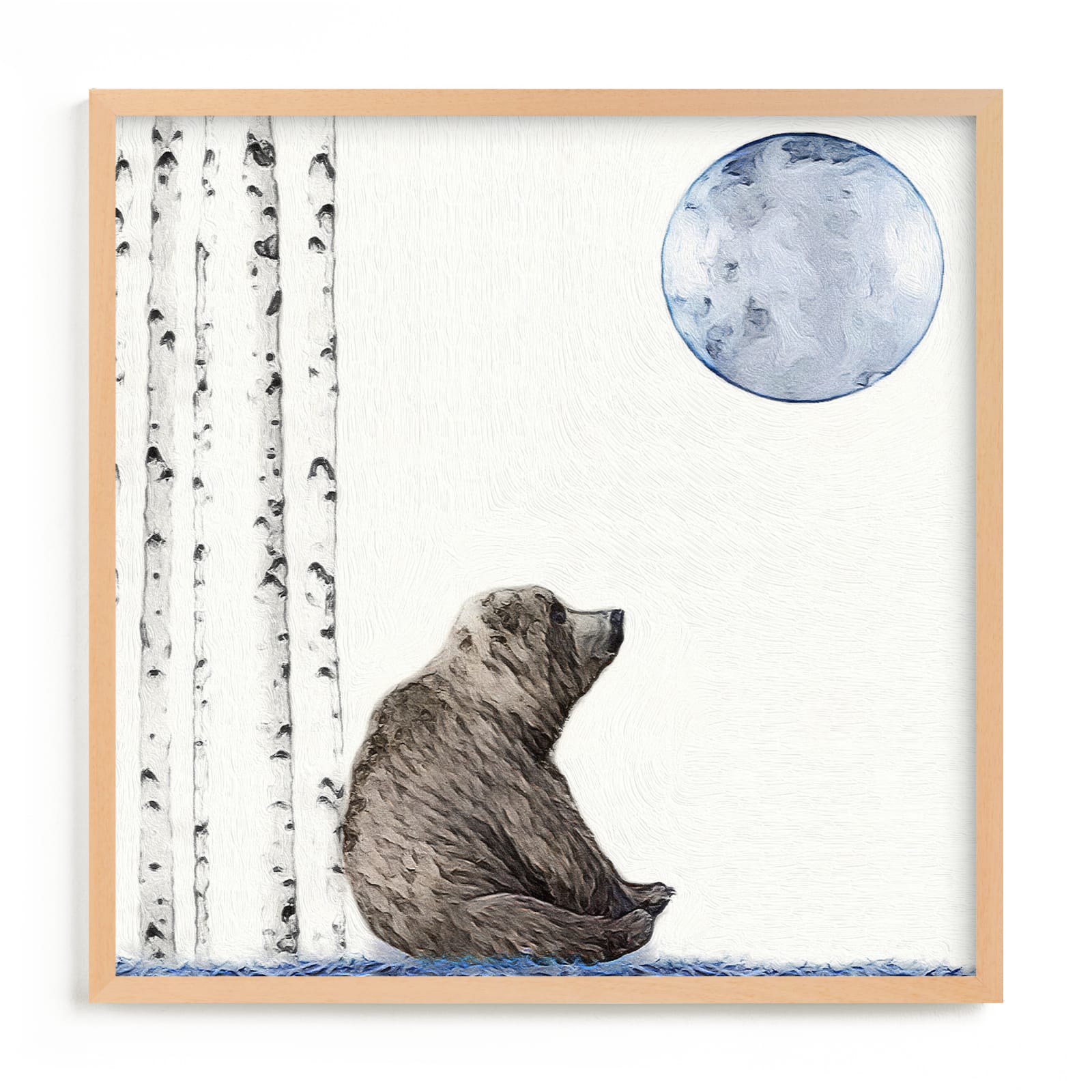 "Once upon a blue moon" - Limited Edition Art Print by Maja Cunningham in beautiful frame options and a variety of sizes.
