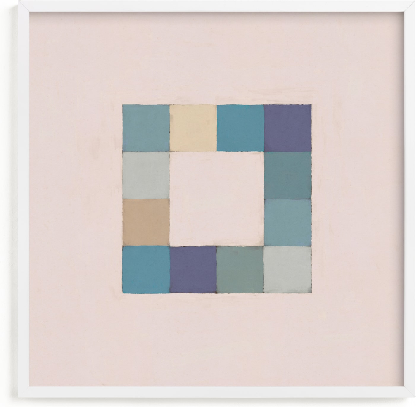 This is a blue art by Alisa Galitsyna called Squares.