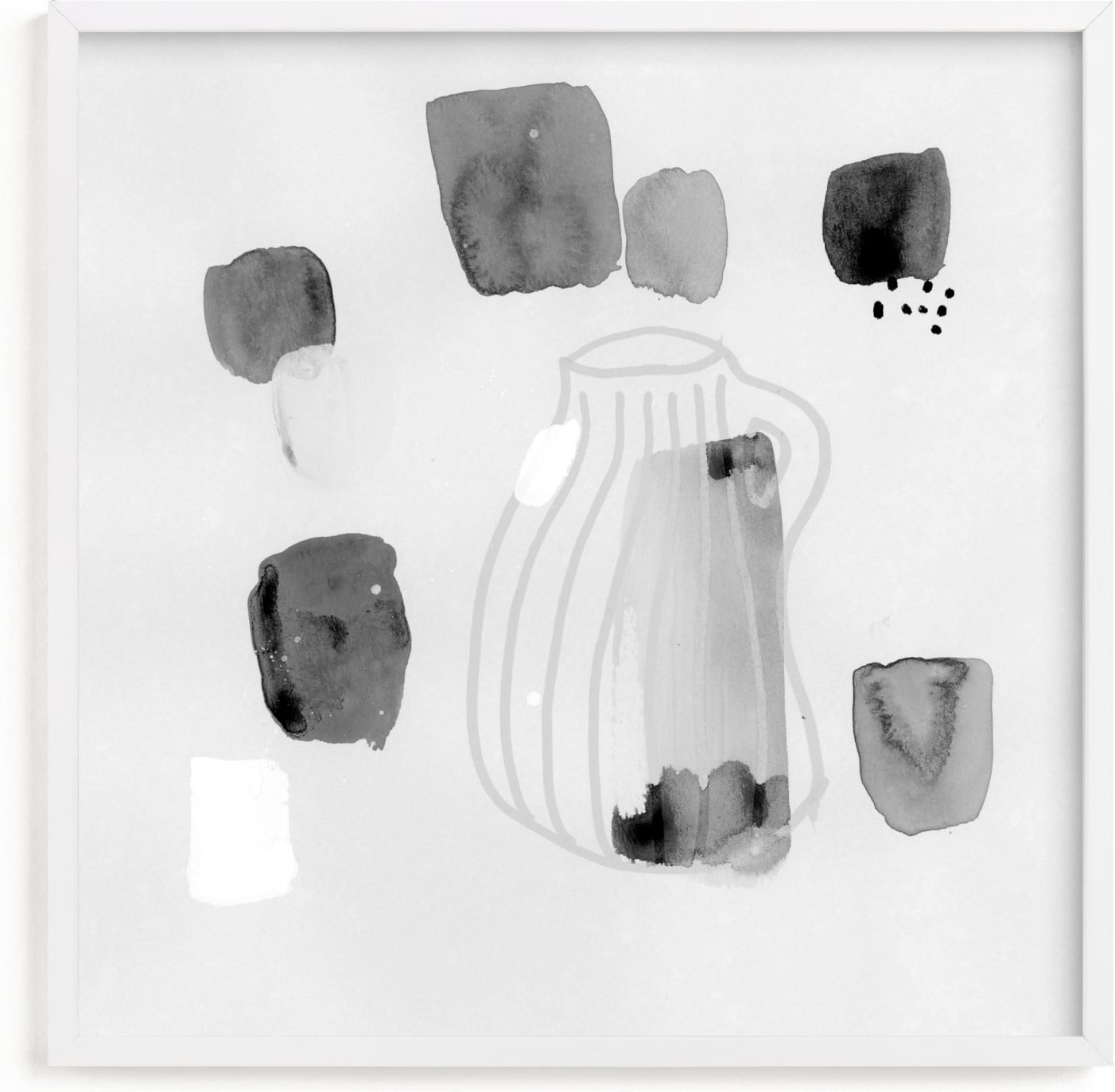This is a white art by Lindsay Megahed called Vase Study.