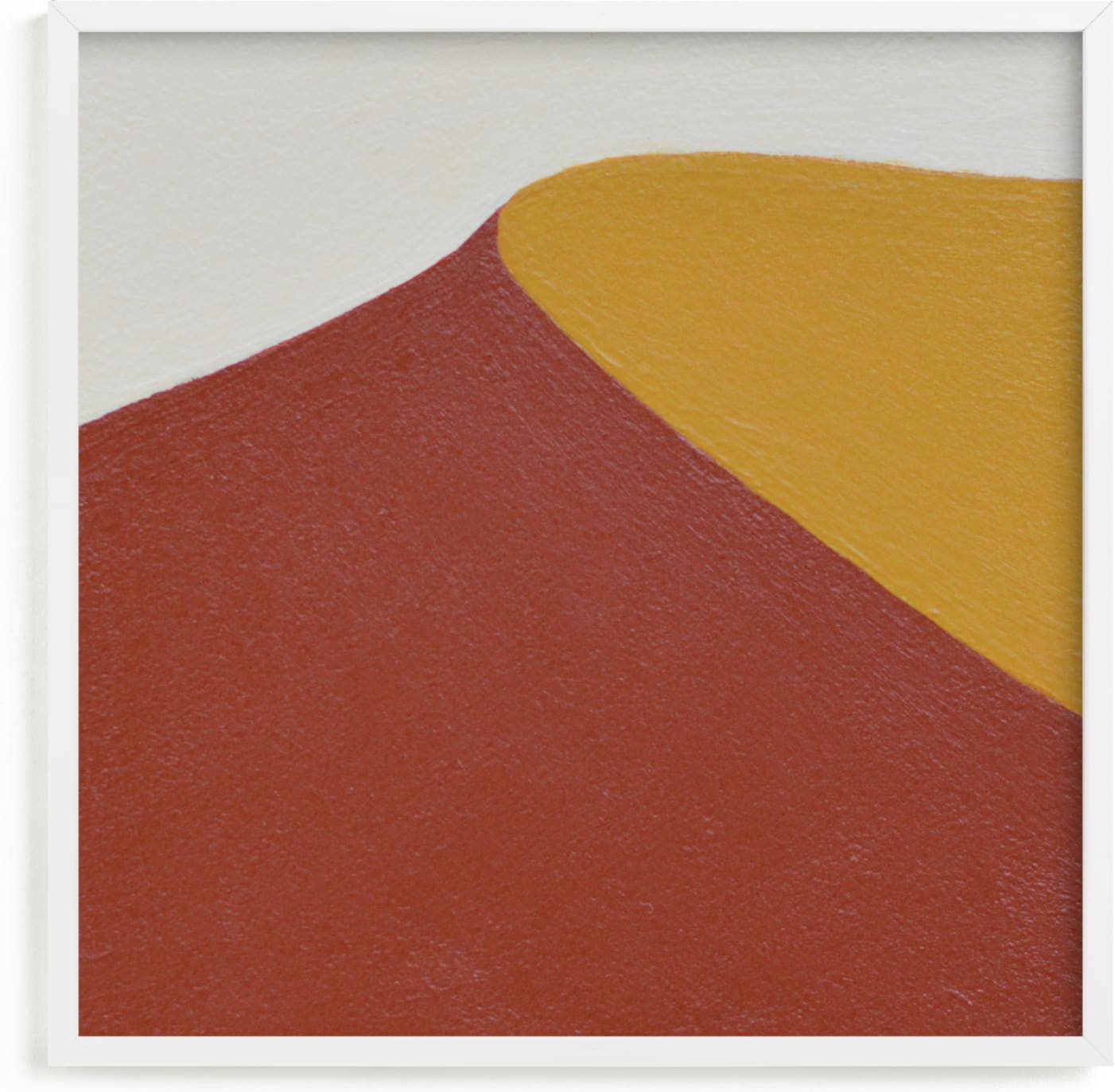 This is a yellow art by Alina Knechtle called Sam Sand Dunes III.