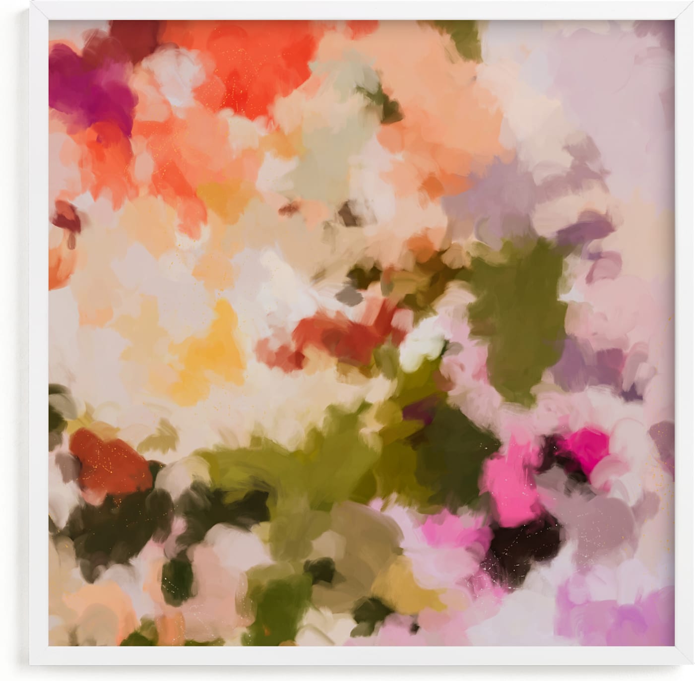 This is a colorful, pink, green art by Parima Studio called floret.