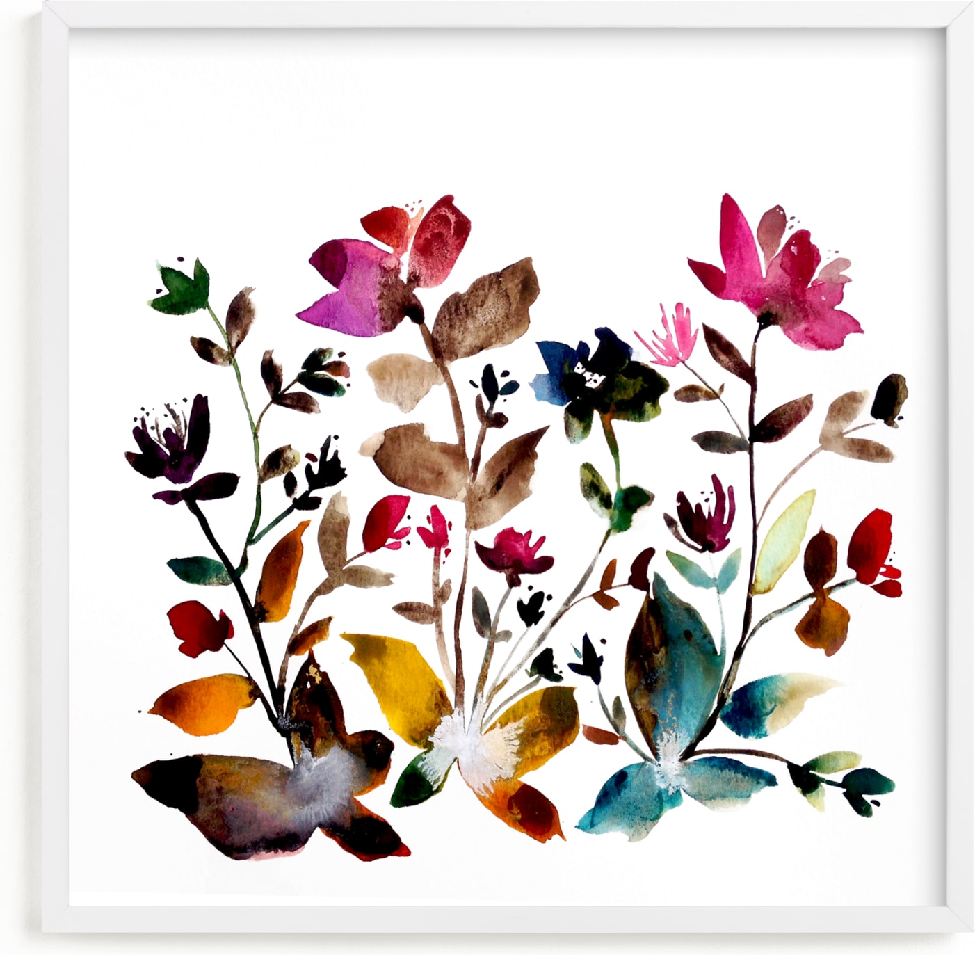 This is a brown art by Kiana Lee called island wildflowers no.6.