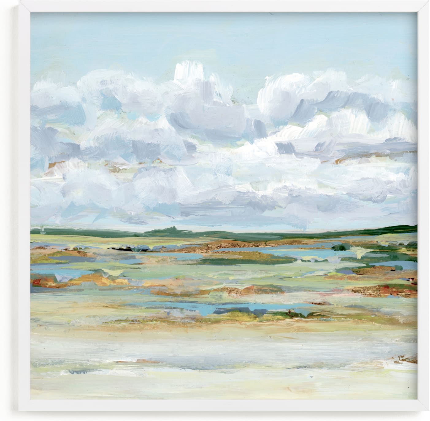 This is a white art by Nicole Walsh called Of the Prairies.