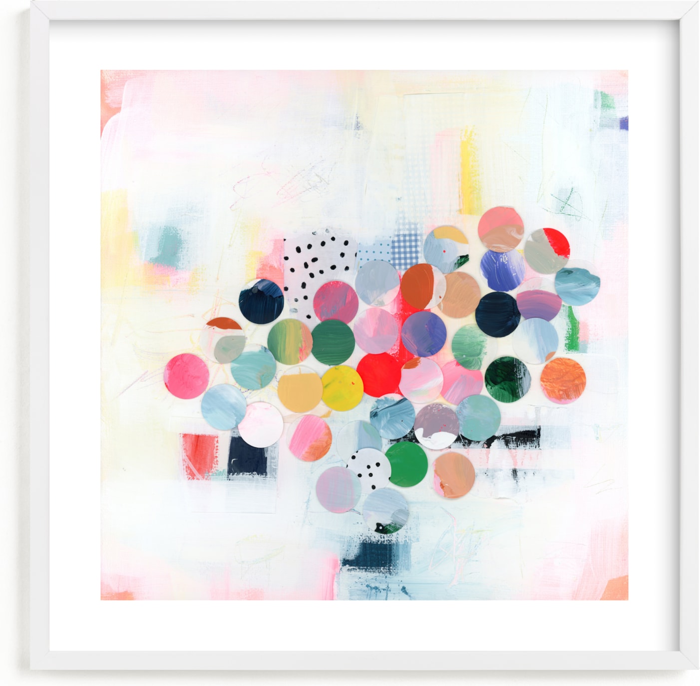 This is a colorful kids wall art by Lindsay Megahed called Fruit Punch.