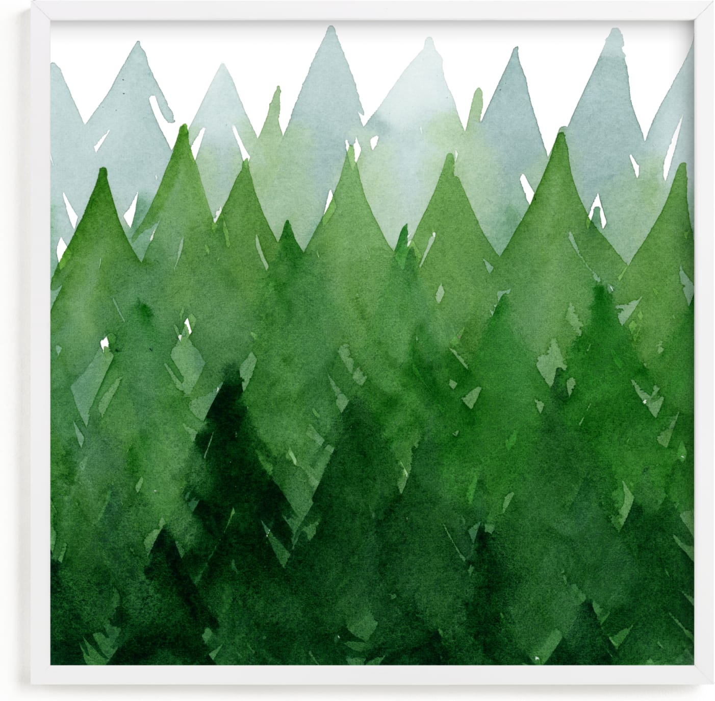 This is a grey kids wall art by Priscilla Lee called Forest.