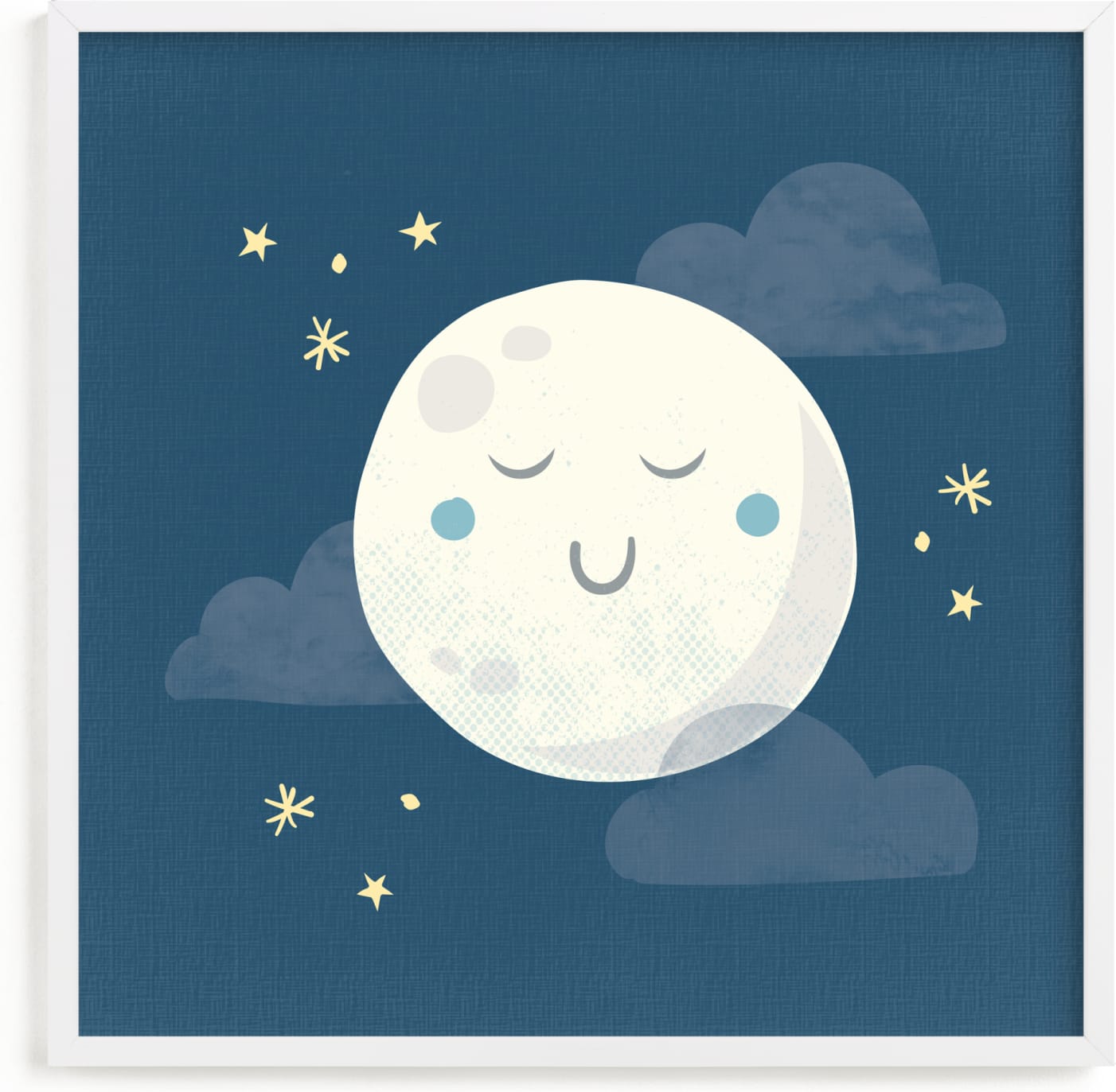 This is a blue art by Annie Holmquist called Goodnight moon.