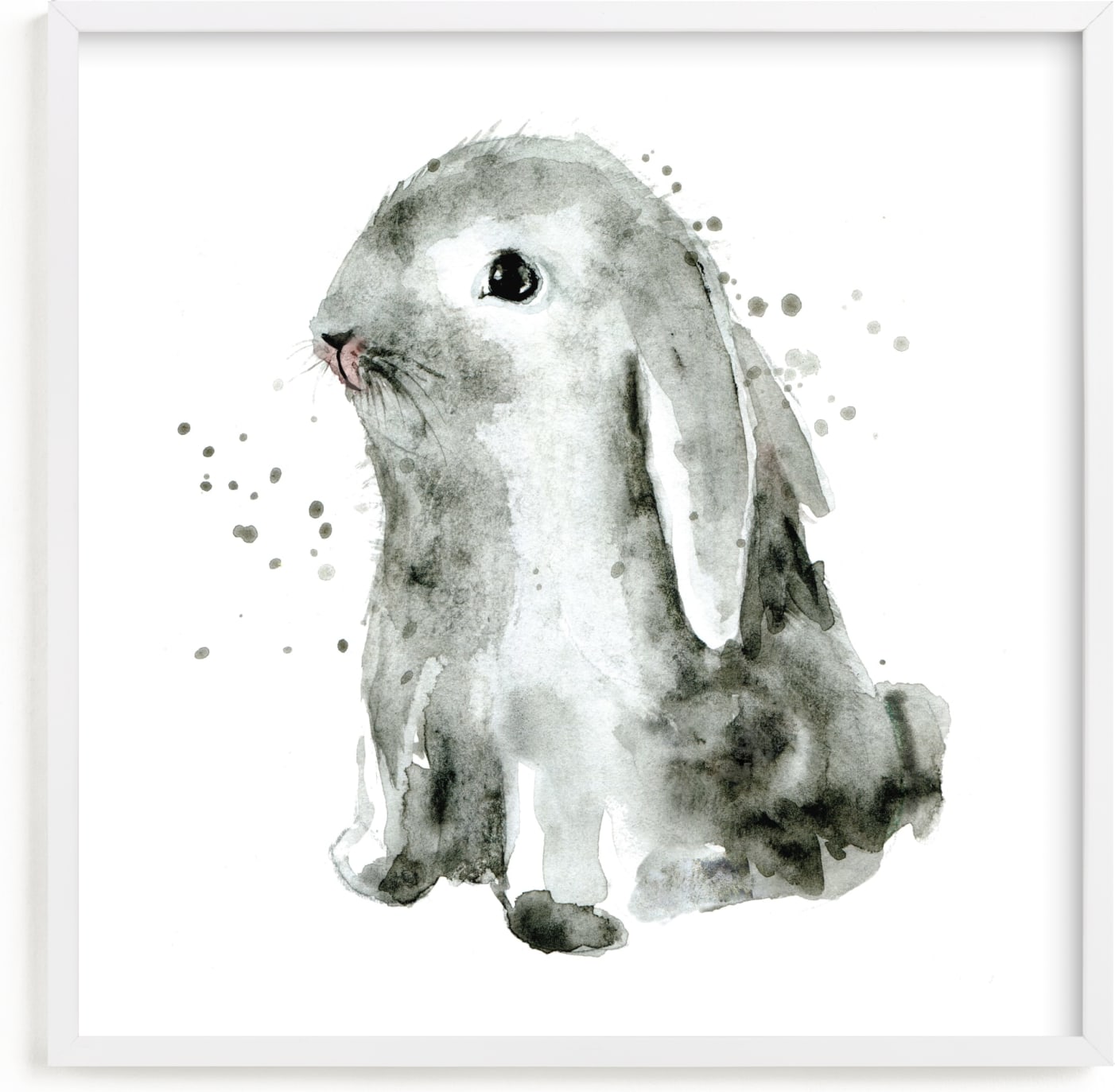This is a white art by Lulaloo called Bunny1.