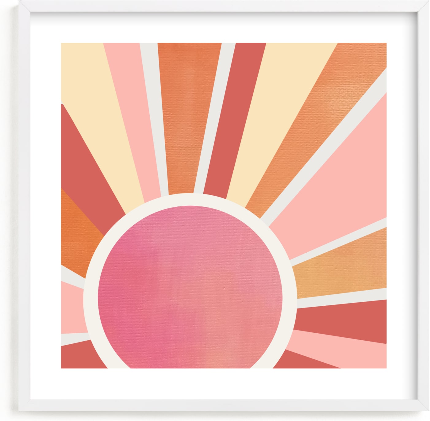 This is a white art by AlisonJerry called ombre sun.