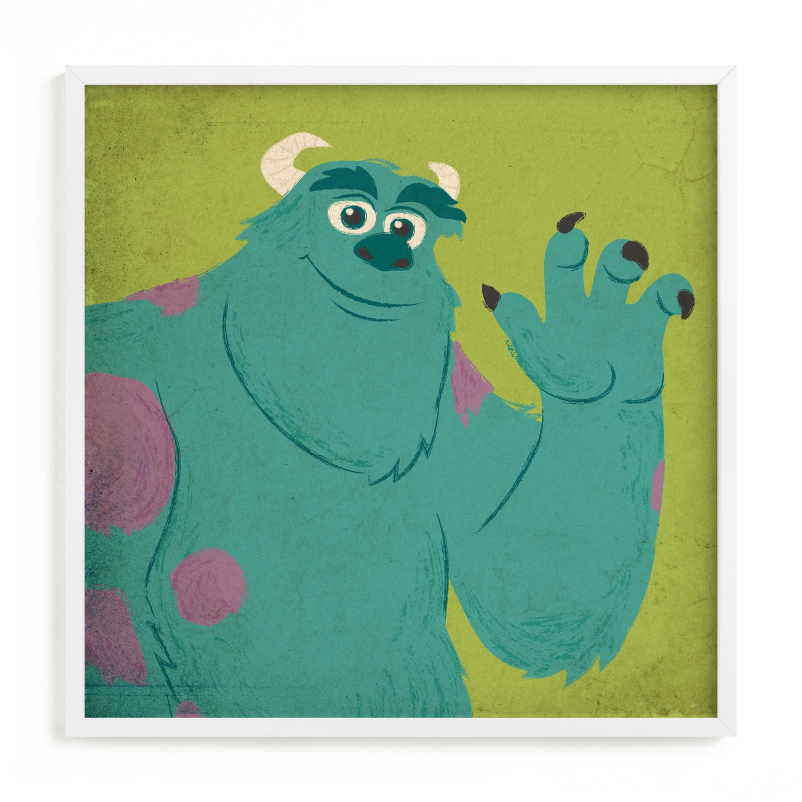 "Sulley & Mike I" - Limited Edition Art Print by Kiersten Garner in beautiful frame options and a variety of sizes.