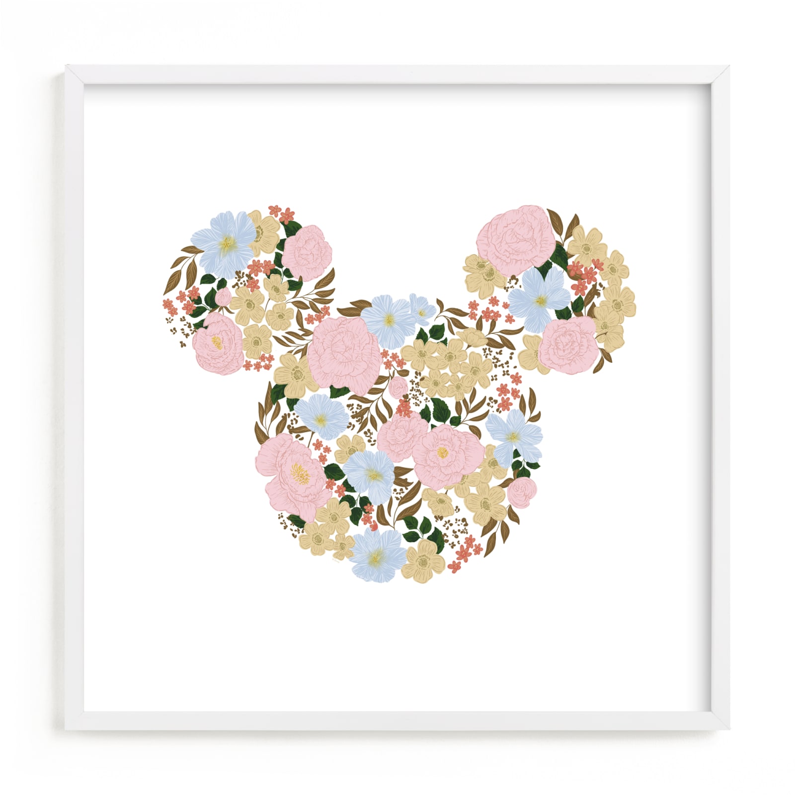 "Disney's Mickey Garden" - Limited Edition Art Print by Leah Bisch in beautiful frame options and a variety of sizes.