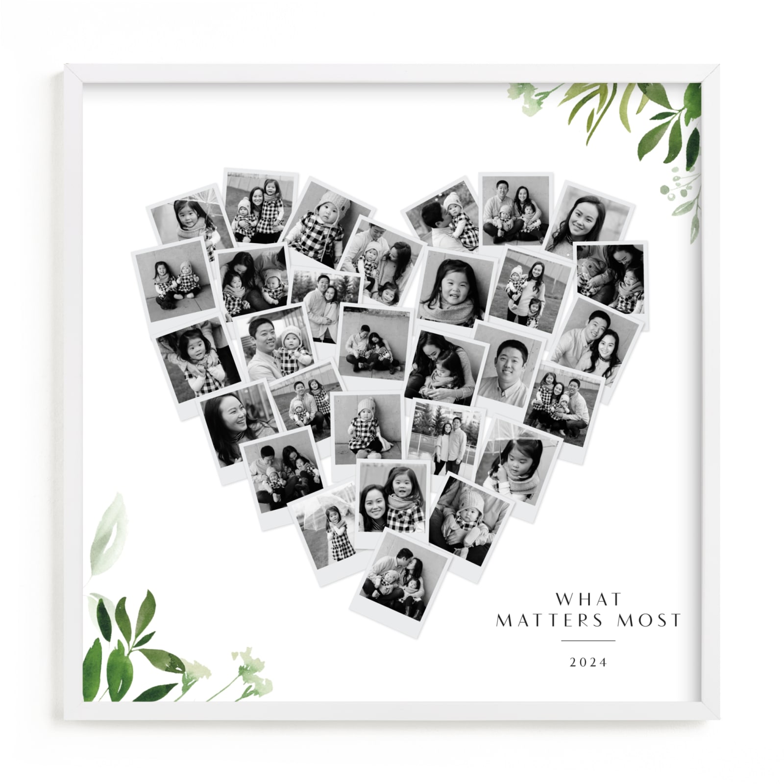 "Floral Heart Snapshot" - Custom Photo Art by Multiple Artists in beautiful frame options and a variety of sizes.