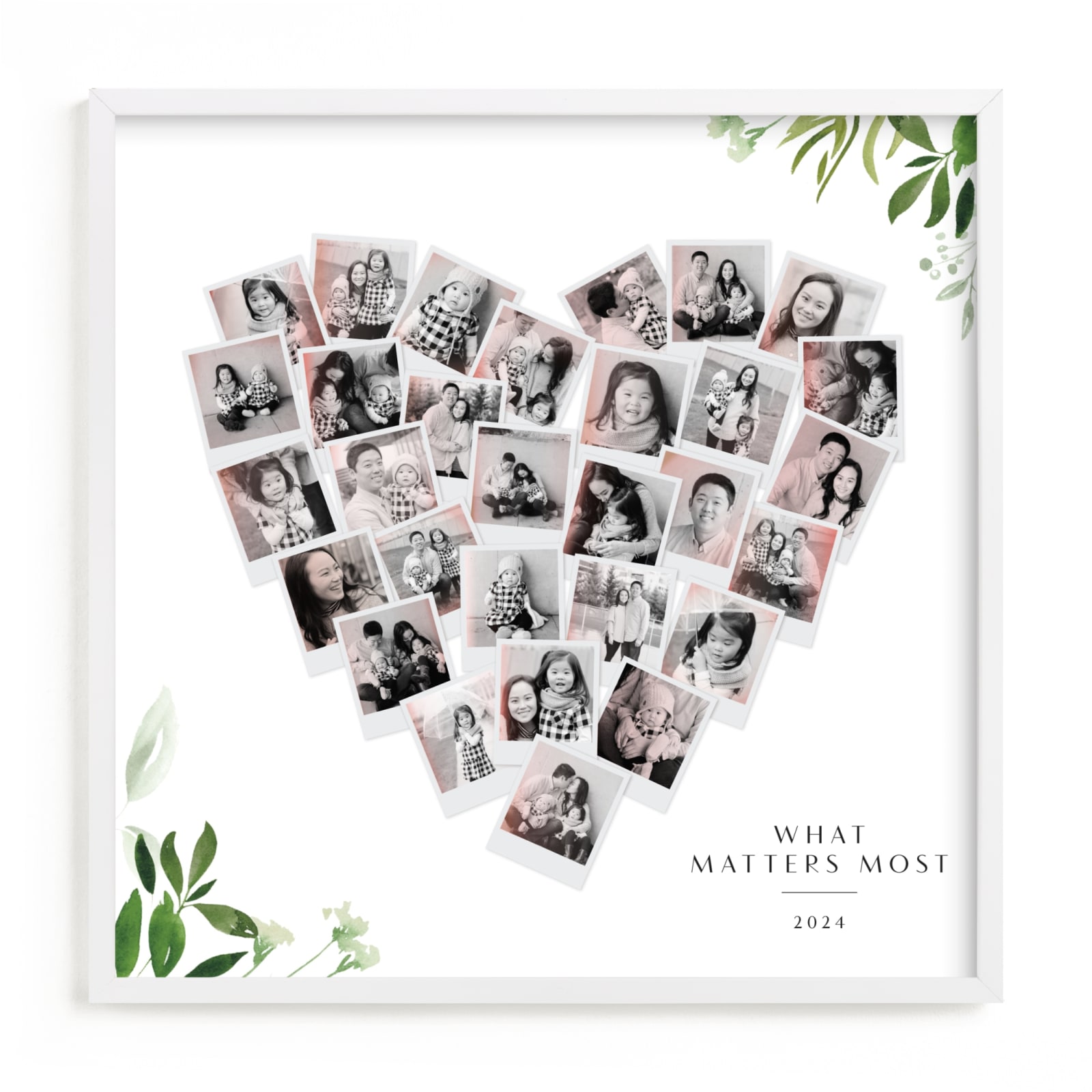 "Floral Heart Snapshot" - Custom Photo Art by Multiple Artists in beautiful frame options and a variety of sizes.
