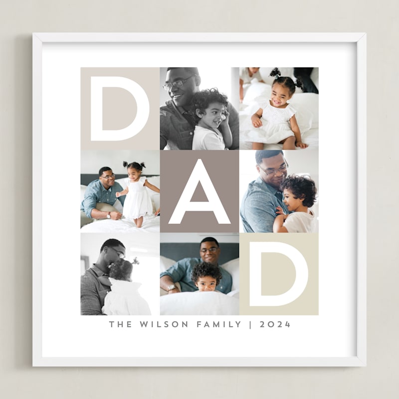 "Best Dad Ever Boxes" - Custom Photo Art by Alethea and Ruth in beautiful frame options and a variety of sizes.