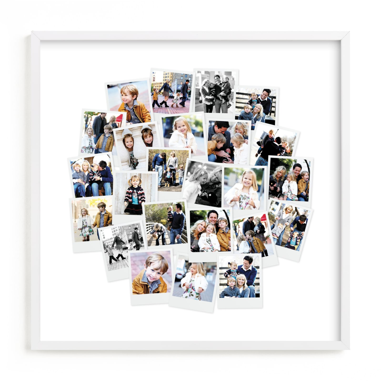 "Circle Snapshot Mix® Photo Art" - Custom Photo Art by Minted in beautiful frame options and a variety of sizes.
