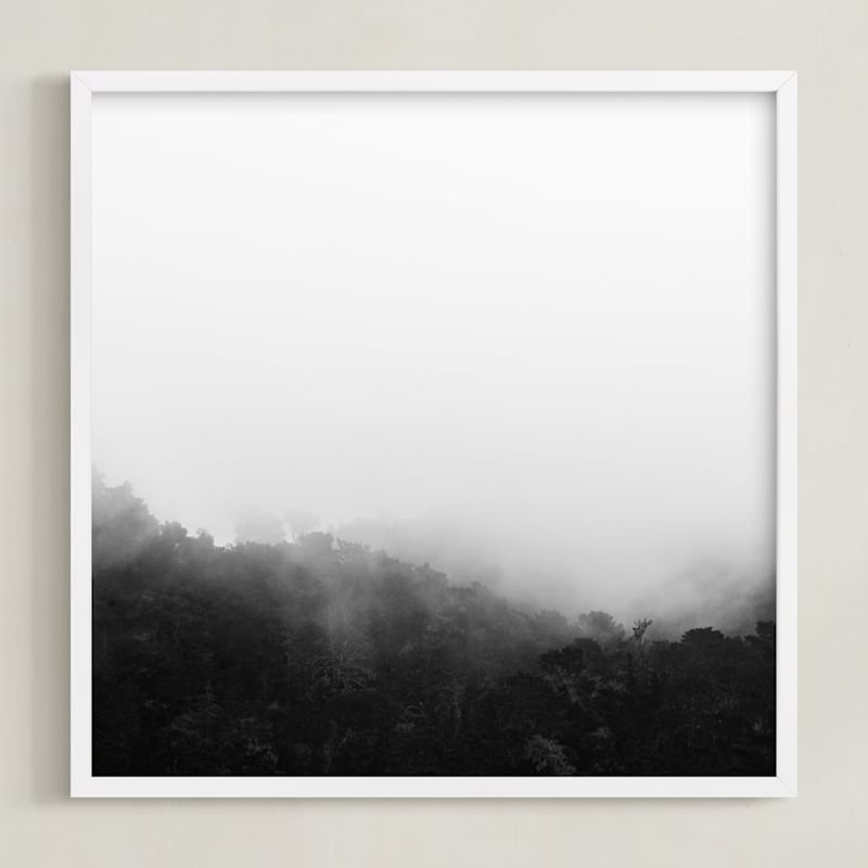 "Bewilder" - Art Print in Black and White by Jessica C Nugent - Framed