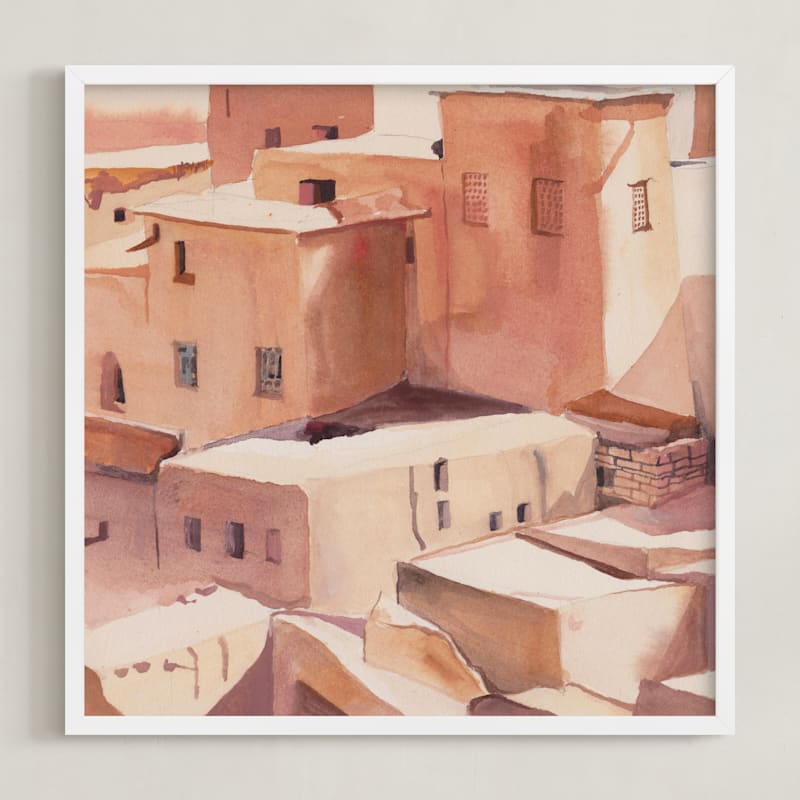 "Morocco" - Art Print in Brownie by Viktoria Eperjesi - Framed