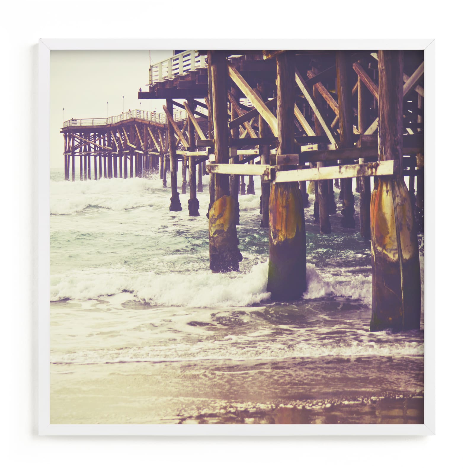 "Pier Perspective" - Limited Edition Art Print by Misty Diller in beautiful frame options and a variety of sizes.