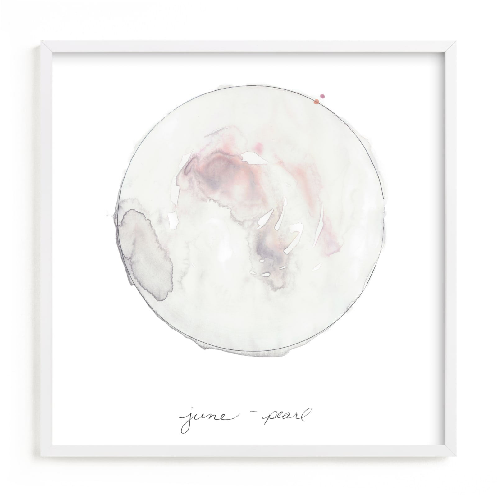 "June - Pearl" - Limited Edition Art Print by Naomi Ernest in beautiful frame options and a variety of sizes.