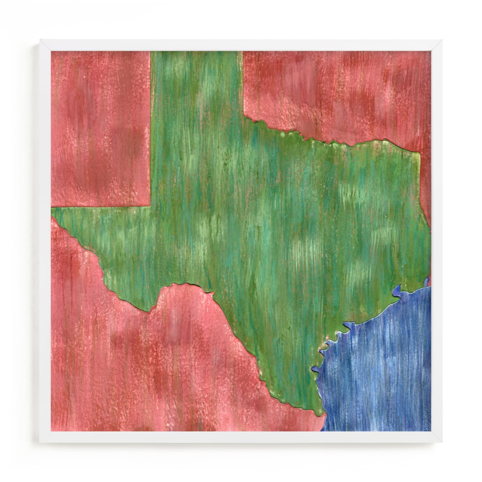 "Texas in Paint" - Limited Edition Art Print by Denise Wong in beautiful frame options and a variety of sizes.