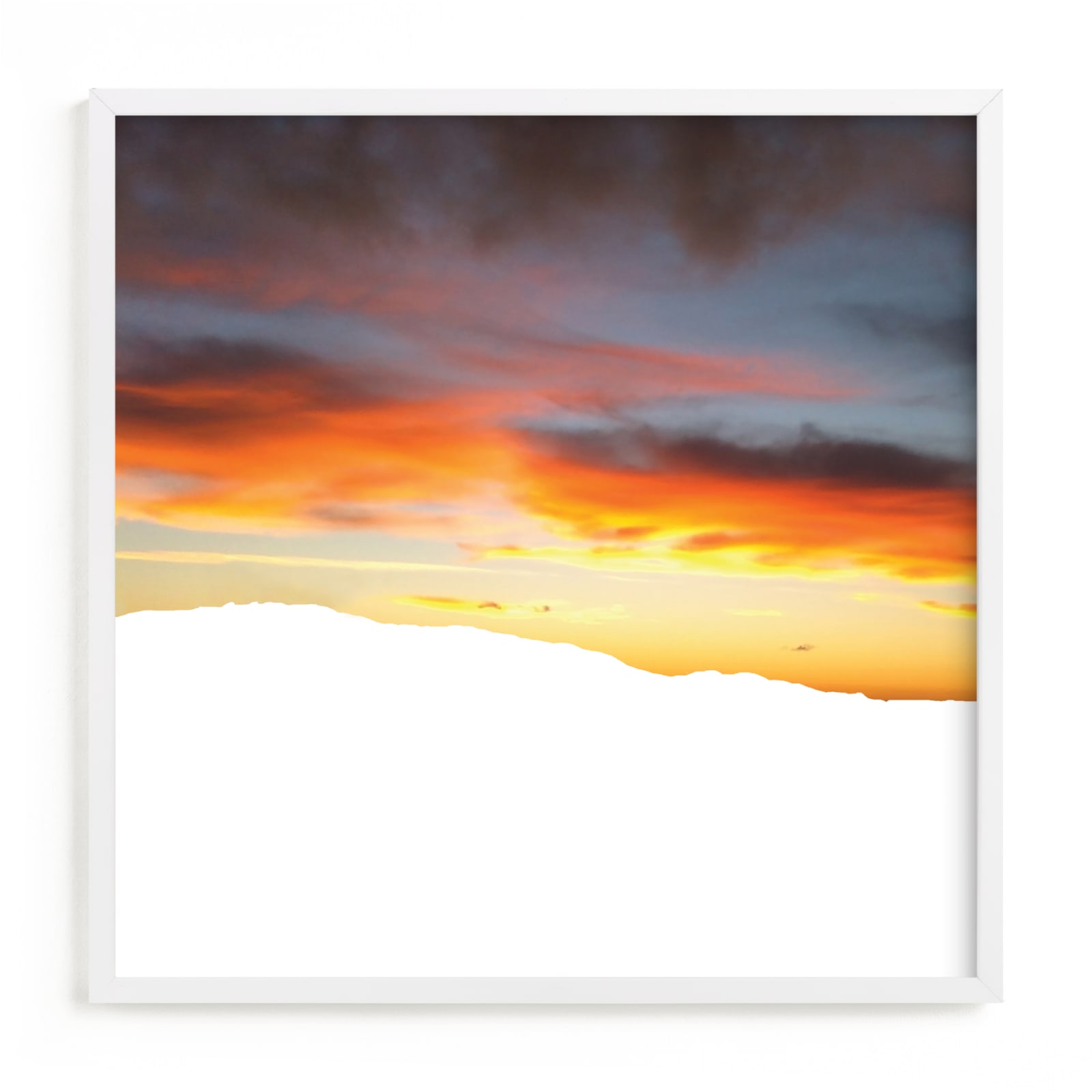 "Skyscape - Kapiti Island" - Limited Edition Art Print by Justine Elliott in beautiful frame options and a variety of sizes.