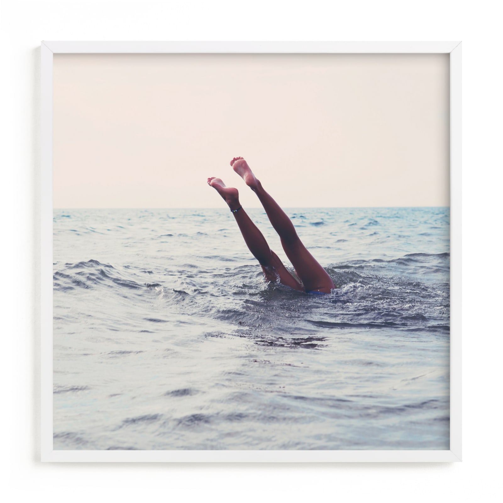 "Summer Handstand" - Limited Edition Art Print by ALICIA BOCK in beautiful frame options and a variety of sizes.