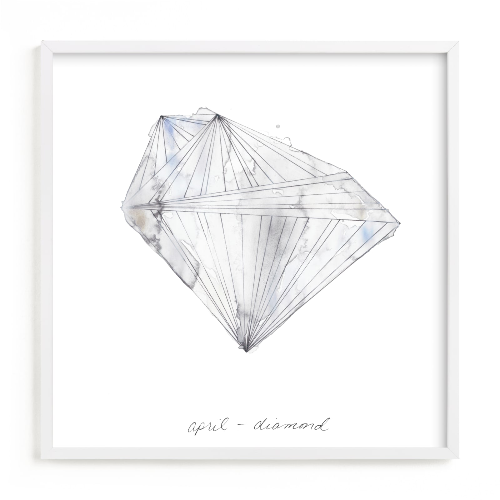 "April - Diamond" - Limited Edition Art Print by Naomi Ernest in beautiful frame options and a variety of sizes.