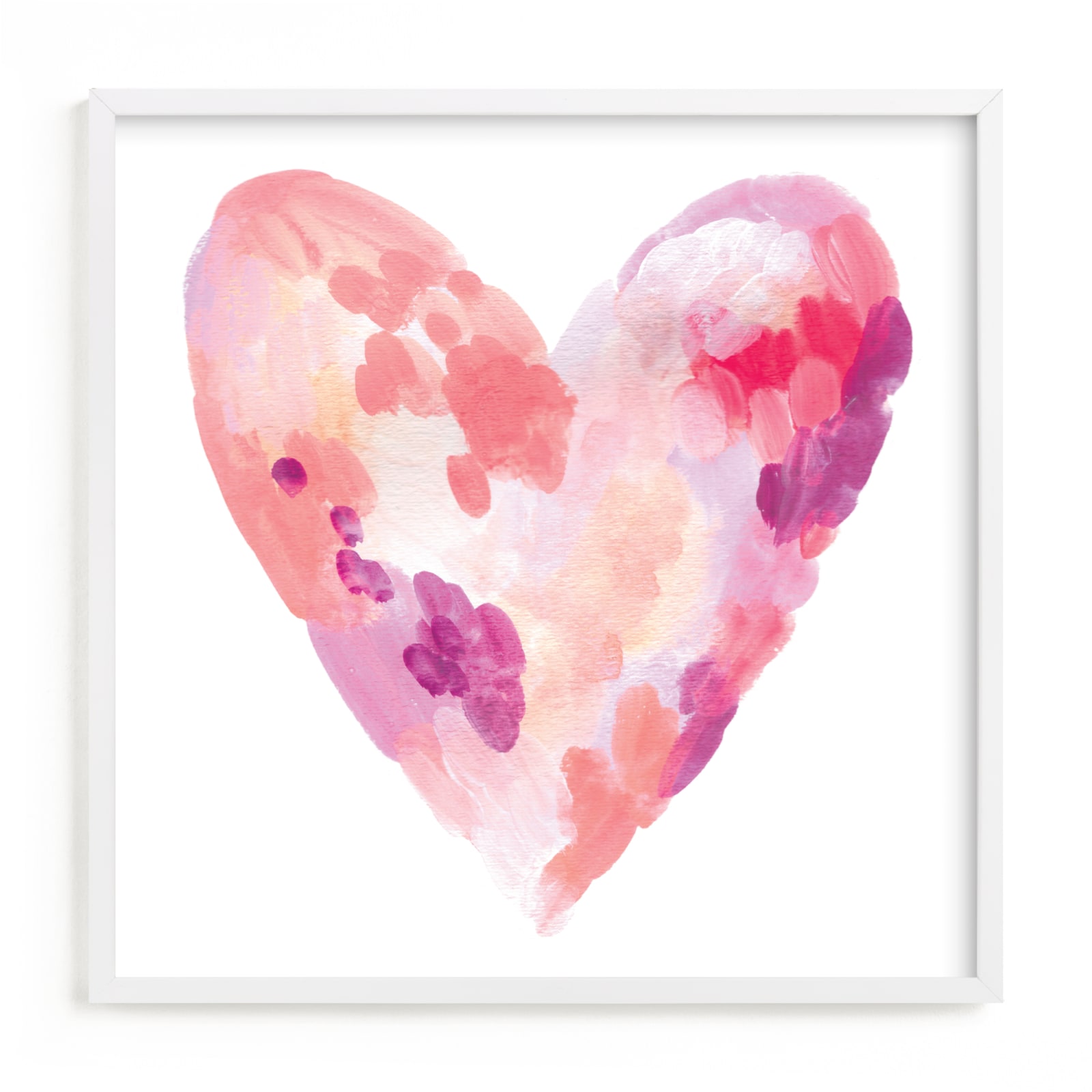 "Abstract Heart" - Grownup Open Edition Non-custom Art Print by Alethea and Ruth in beautiful frame options and a variety of sizes.