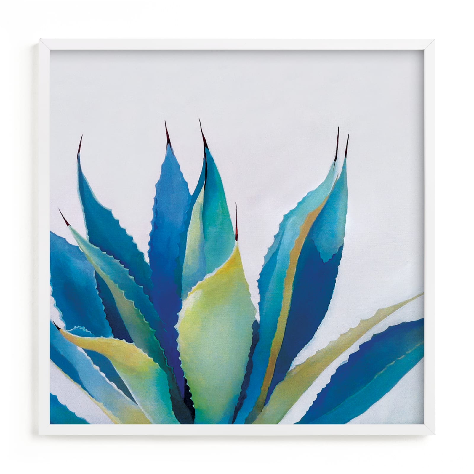 "Blue Agave" - Grownup Open Edition Non-custom Art Print by Amanda Phelps in beautiful frame options and a variety of sizes.