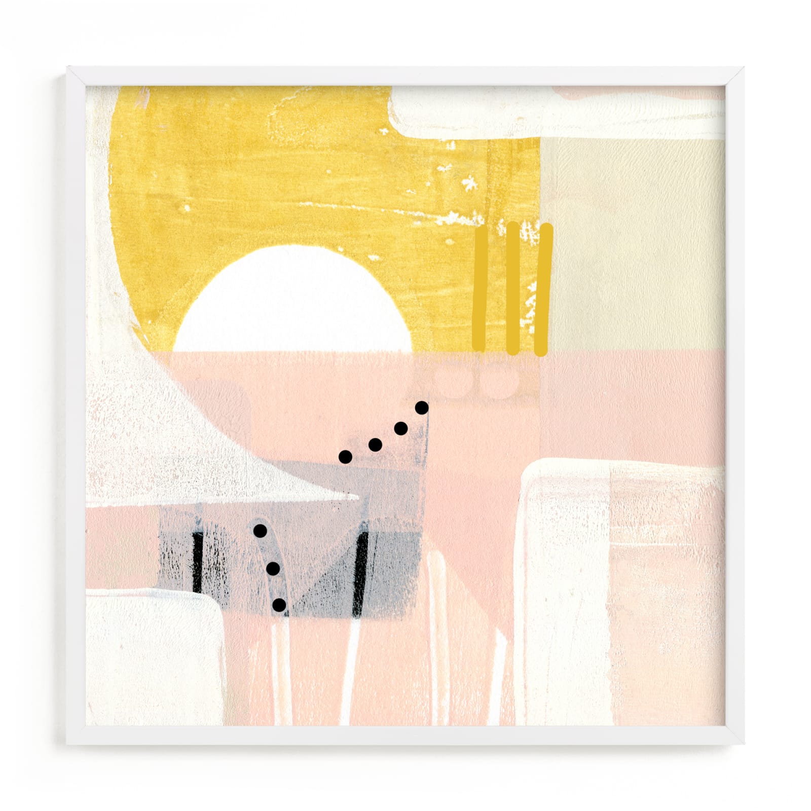 "Sunny and dots I" - Open Edition Fine Art Print by Jaqui Falkenheim in beautiful frame options and a variety of sizes.