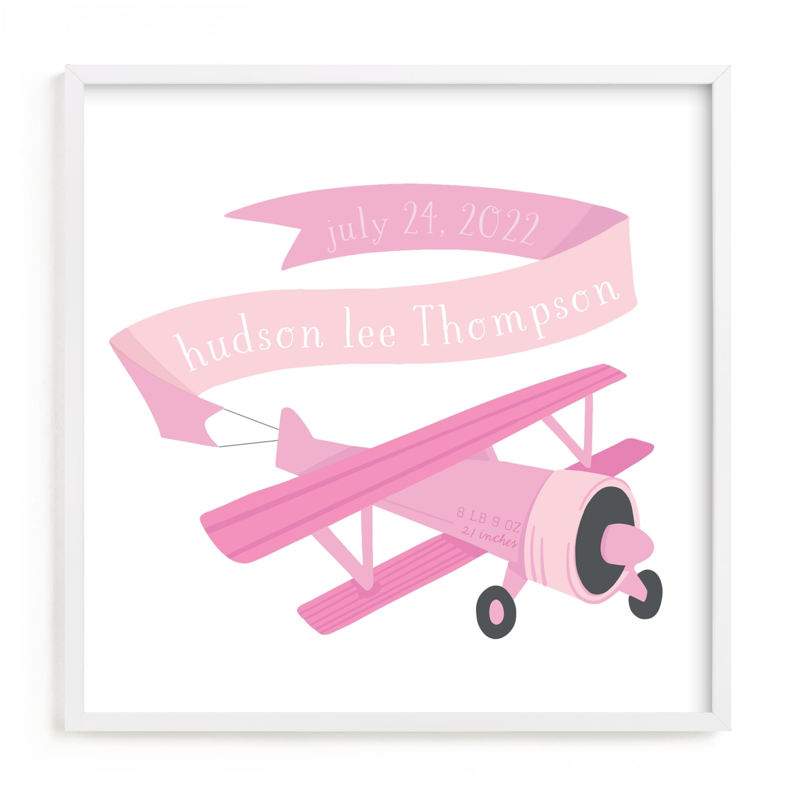 "Vintage Airplane" - Children's Custom Art Print by Jessie Steury in beautiful frame options and a variety of sizes.