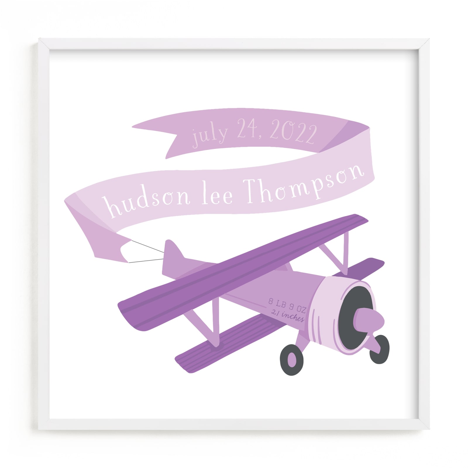 "Vintage Airplane" - Children's Custom Art Print by Jessie Steury in beautiful frame options and a variety of sizes.