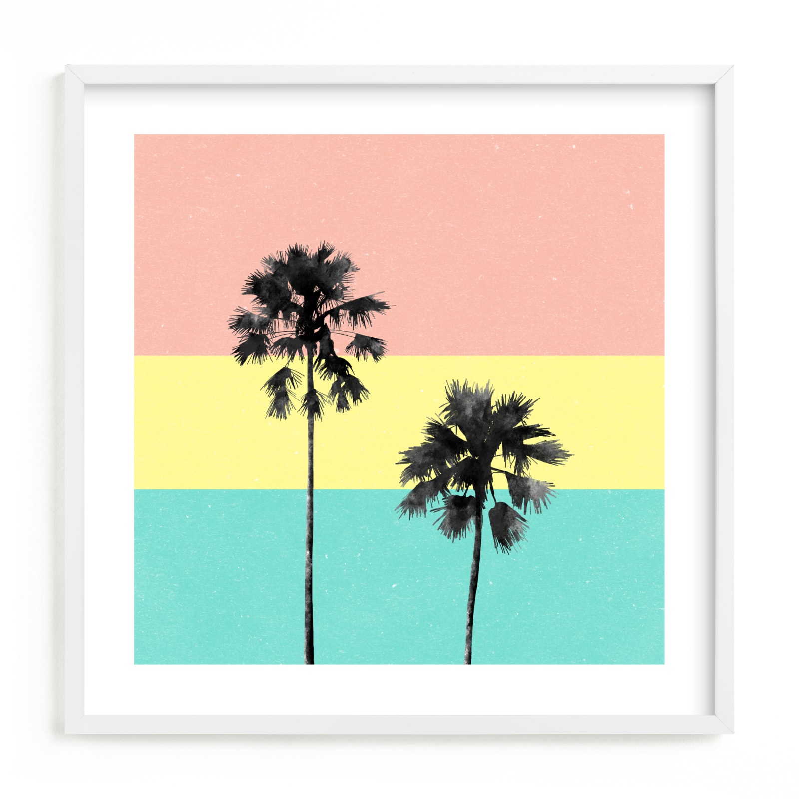 "Palm Tree Silhouette" - Limited Edition Art Print by Cass Loh in beautiful frame options and a variety of sizes.