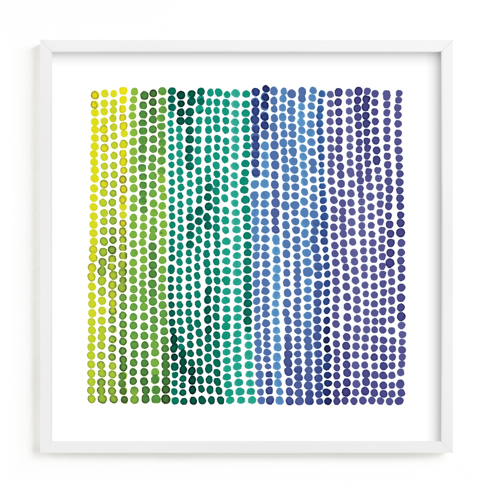 "Rainbow Dots 2" - Limited Edition Art Print by Kerry Doyle in beautiful frame options and a variety of sizes.