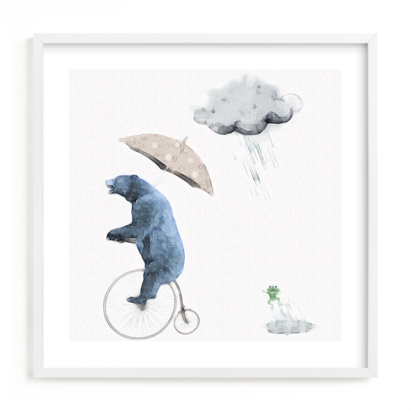 "That's one fast bike, said the Cloud" - Limited Edition Art Print by Maja Cunningham in beautiful frame options and a variety of sizes.