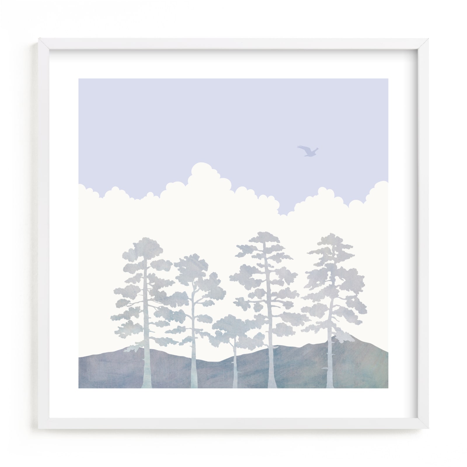 "Treetops" - Limited Edition Art Print by Field and Sky in beautiful frame options and a variety of sizes.