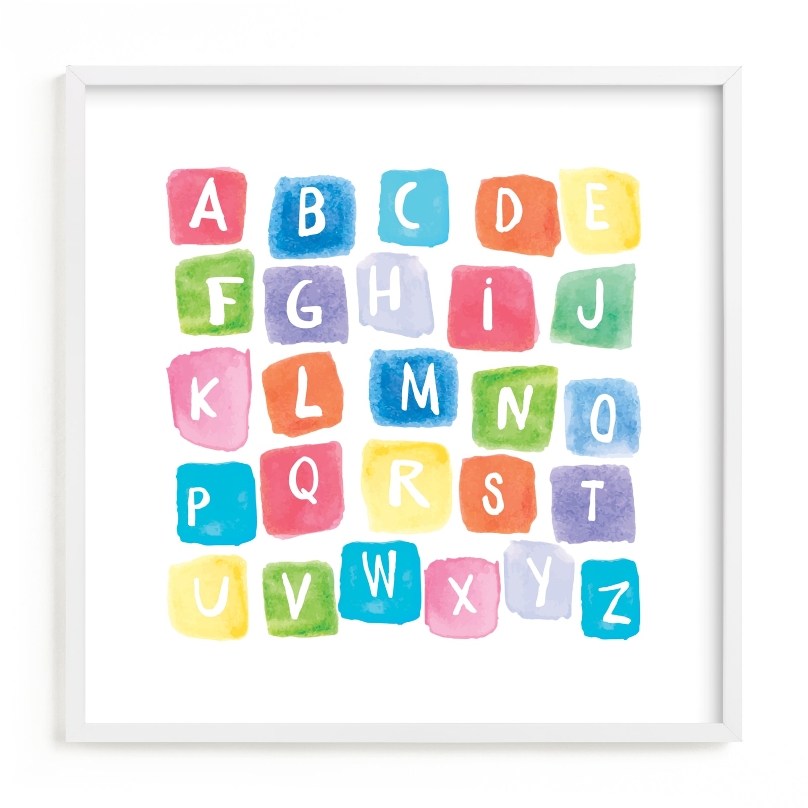 "ABC squares" - Limited Edition Art Print by Amy Hall in beautiful frame options and a variety of sizes.