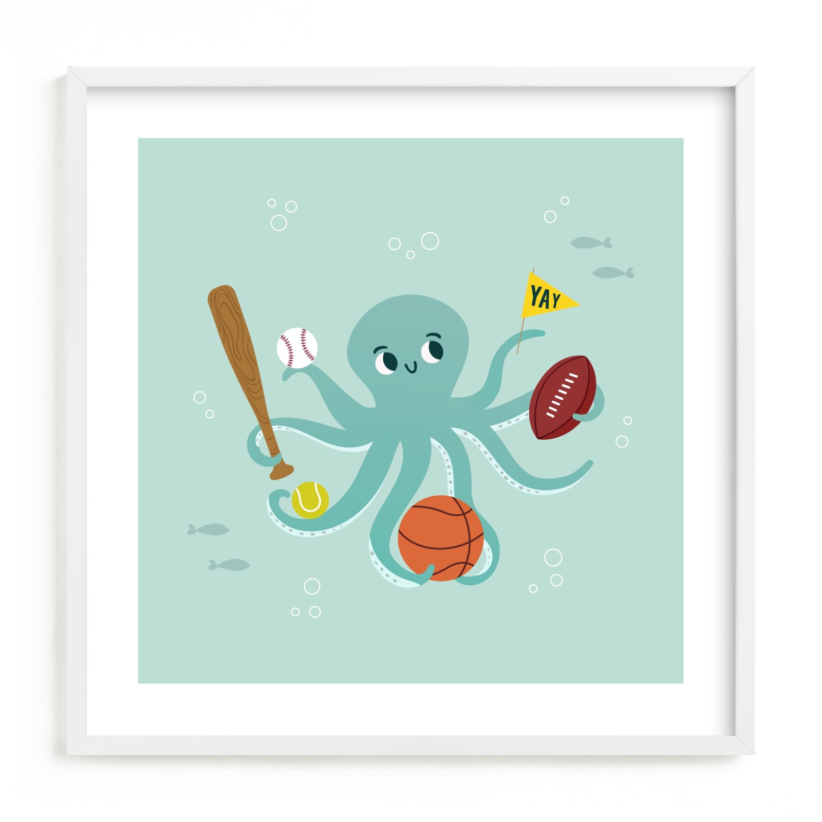 "Sports Fan" - Limited Edition Art Print by Annie Holmquist in beautiful frame options and a variety of sizes.