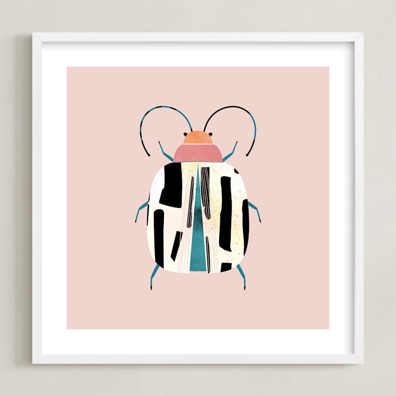 "Little Beetle" - Limited Edition Art Print by Anna Clement in beautiful frame options and a variety of sizes.