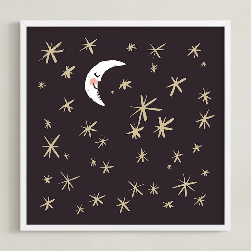 Good Night Moon and Stars Children's Art Prints by Patrice