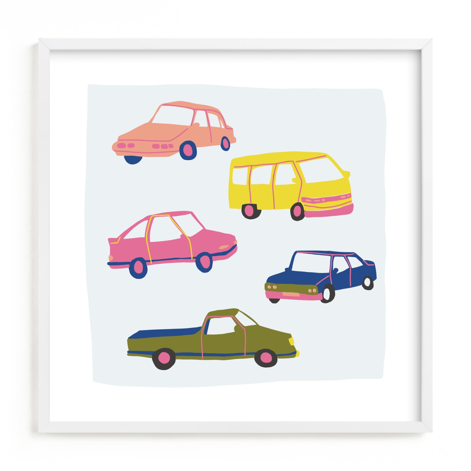 "Vroom Vroom" - Limited Edition Art Print by Alicia Schultz in beautiful frame options and a variety of sizes.