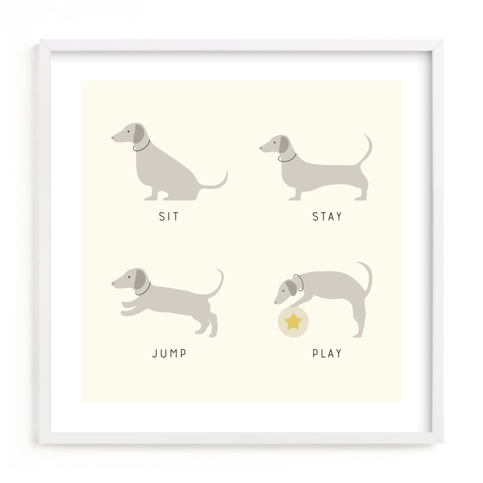 "Good Dog" - Limited Edition Art Print by Alexandra Cohn in beautiful frame options and a variety of sizes.