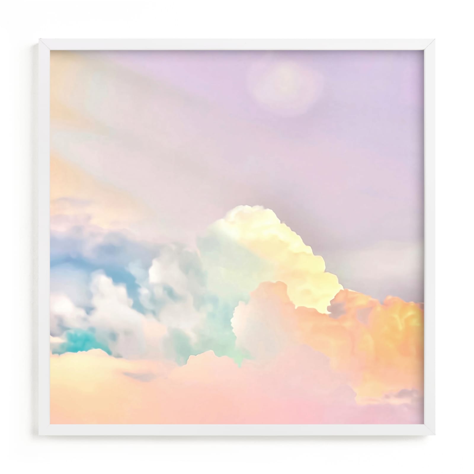 "Ice Cream Clouds" by Melissa Agular in beautiful frame options and a variety of sizes.