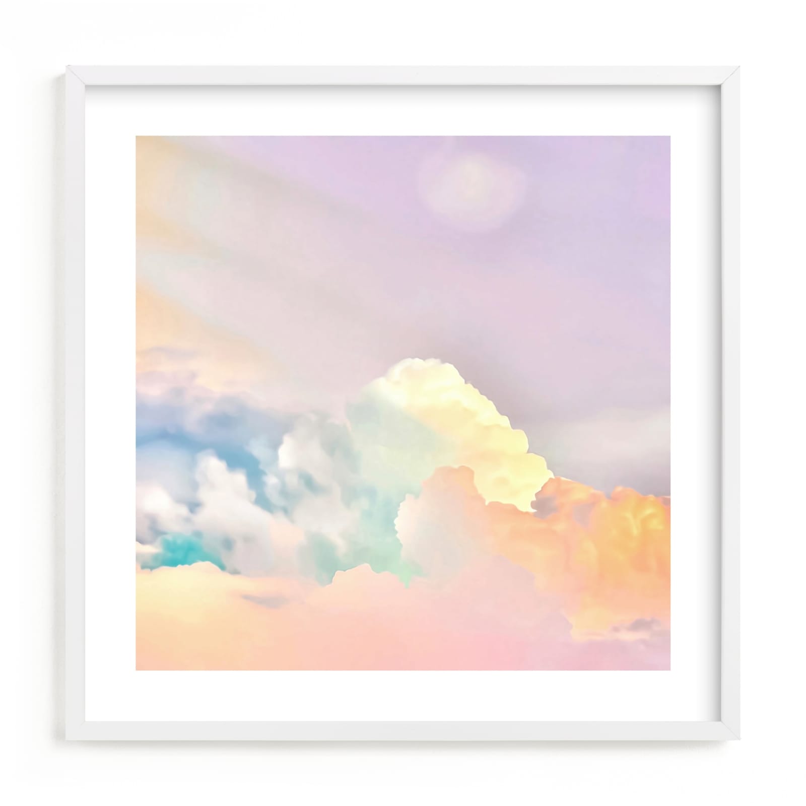 "Ice Cream Clouds" by Melissa Agular in beautiful frame options and a variety of sizes.