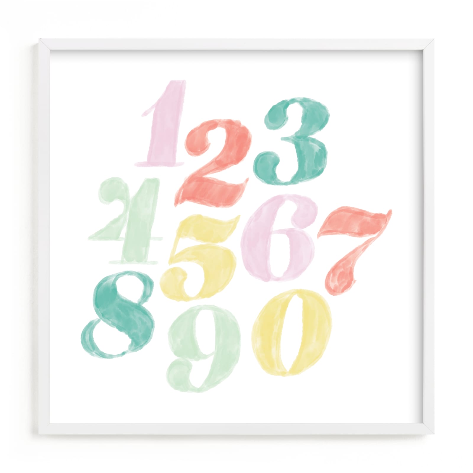 "Numerals" - Limited Edition Art Print by Carolyn Kach in beautiful frame options and a variety of sizes.