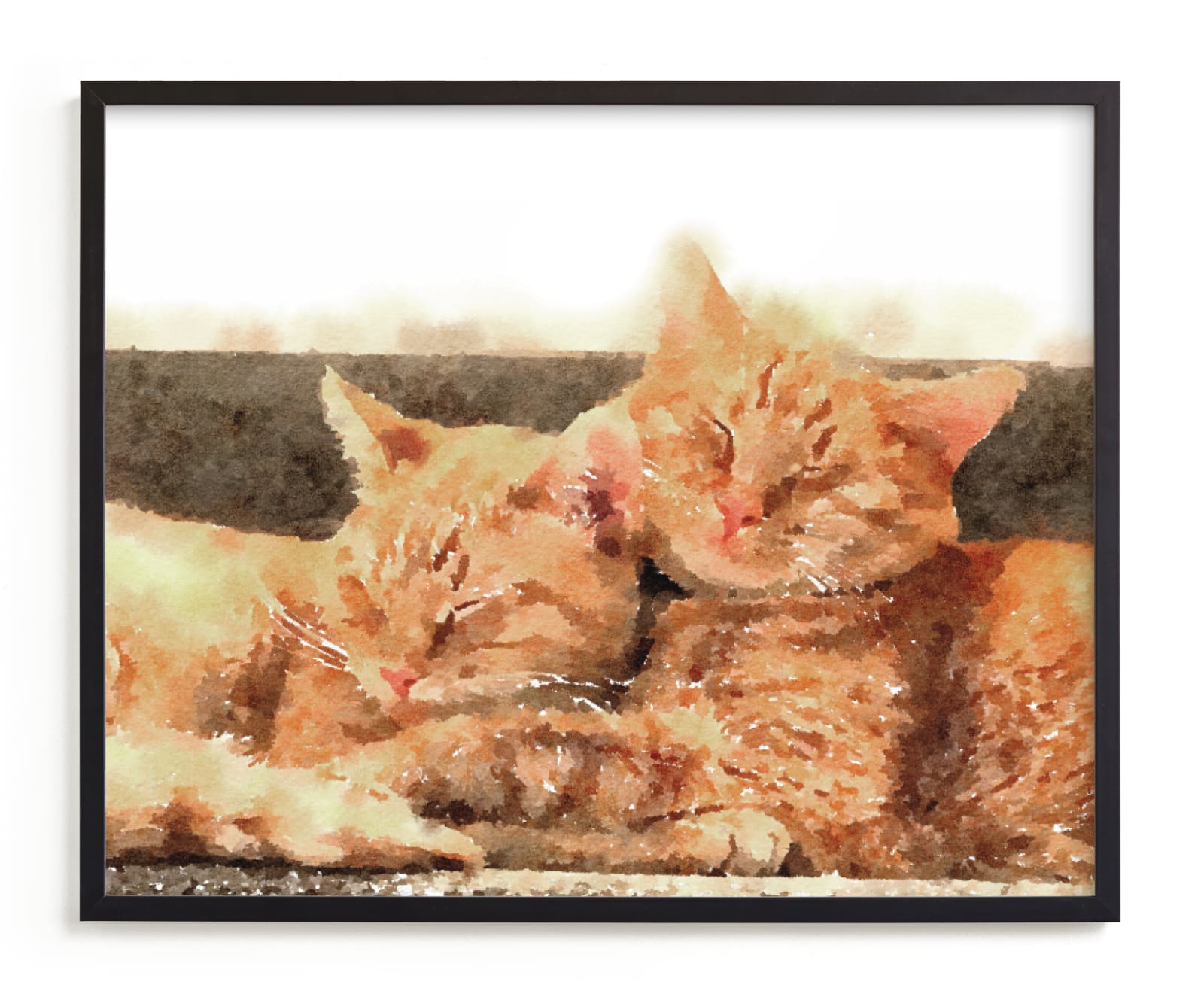 "Custom Pet Portrait - Landscape" - Completely Custom Art by Minted in beautiful frame options and a variety of sizes.