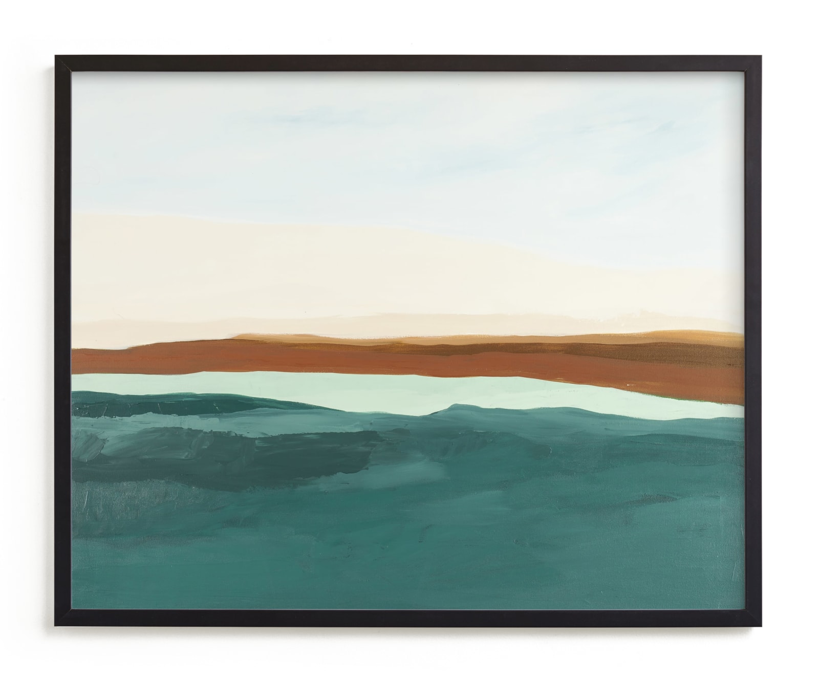 "Fall Abstract Seascape" - Limited Edition Art Print by Caryn Owen in beautiful frame options and a variety of sizes.