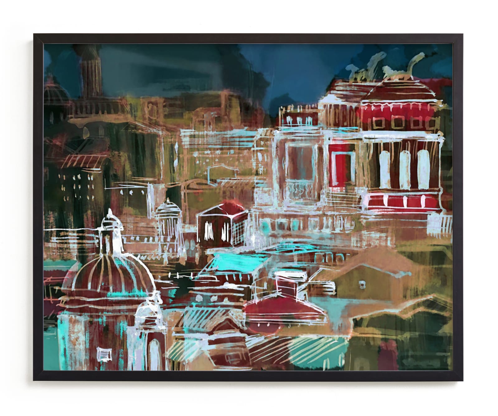 "Venice at night" - Limited Edition Art Print by Oana Prints in beautiful frame options and a variety of sizes.