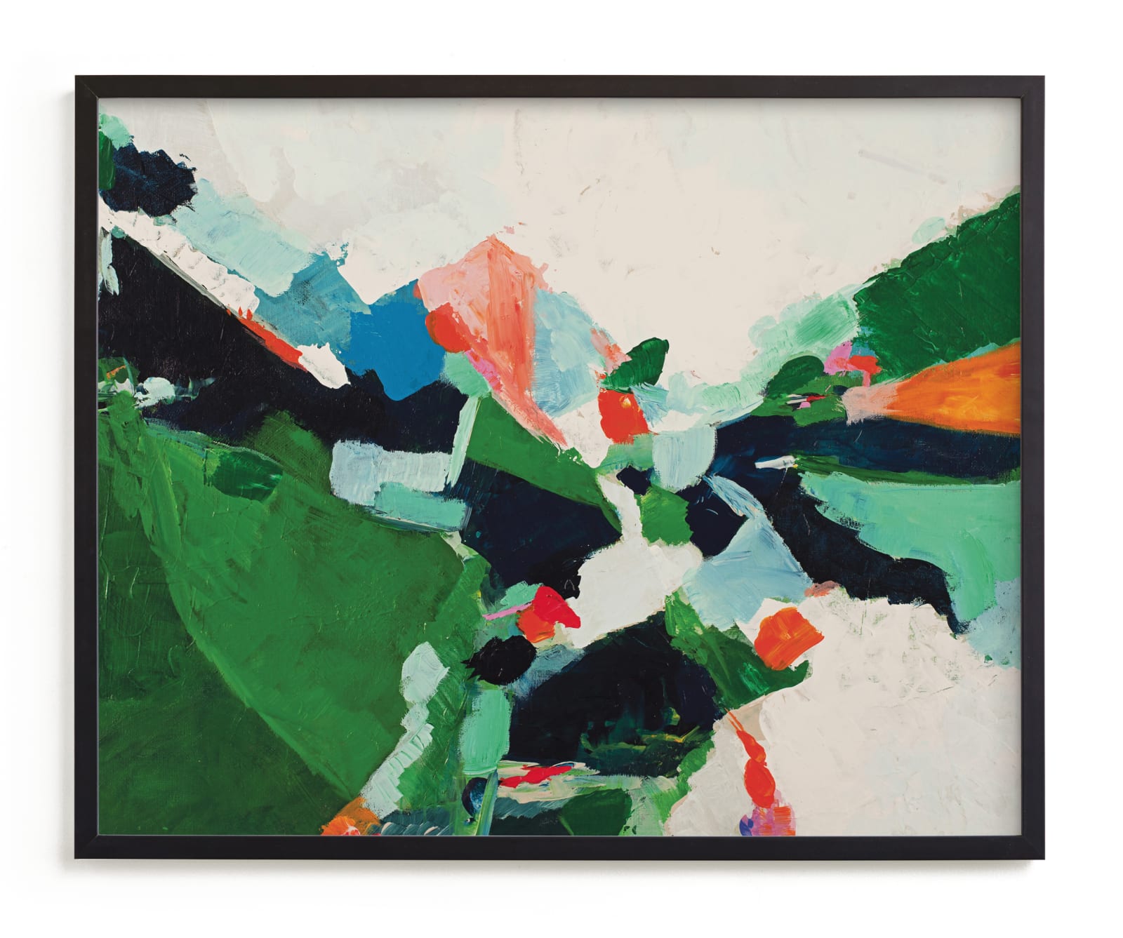 "Colorful Abstract Landscape" - Limited Edition Art Print by Caryn Owen in beautiful frame options and a variety of sizes.